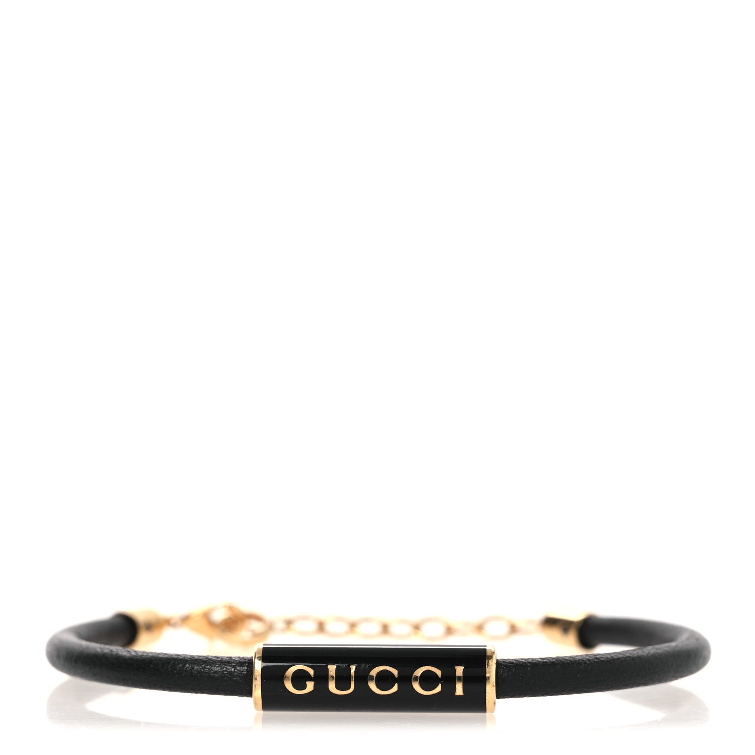 Gucci Enamel Logo Bracelet Black 1 of 5