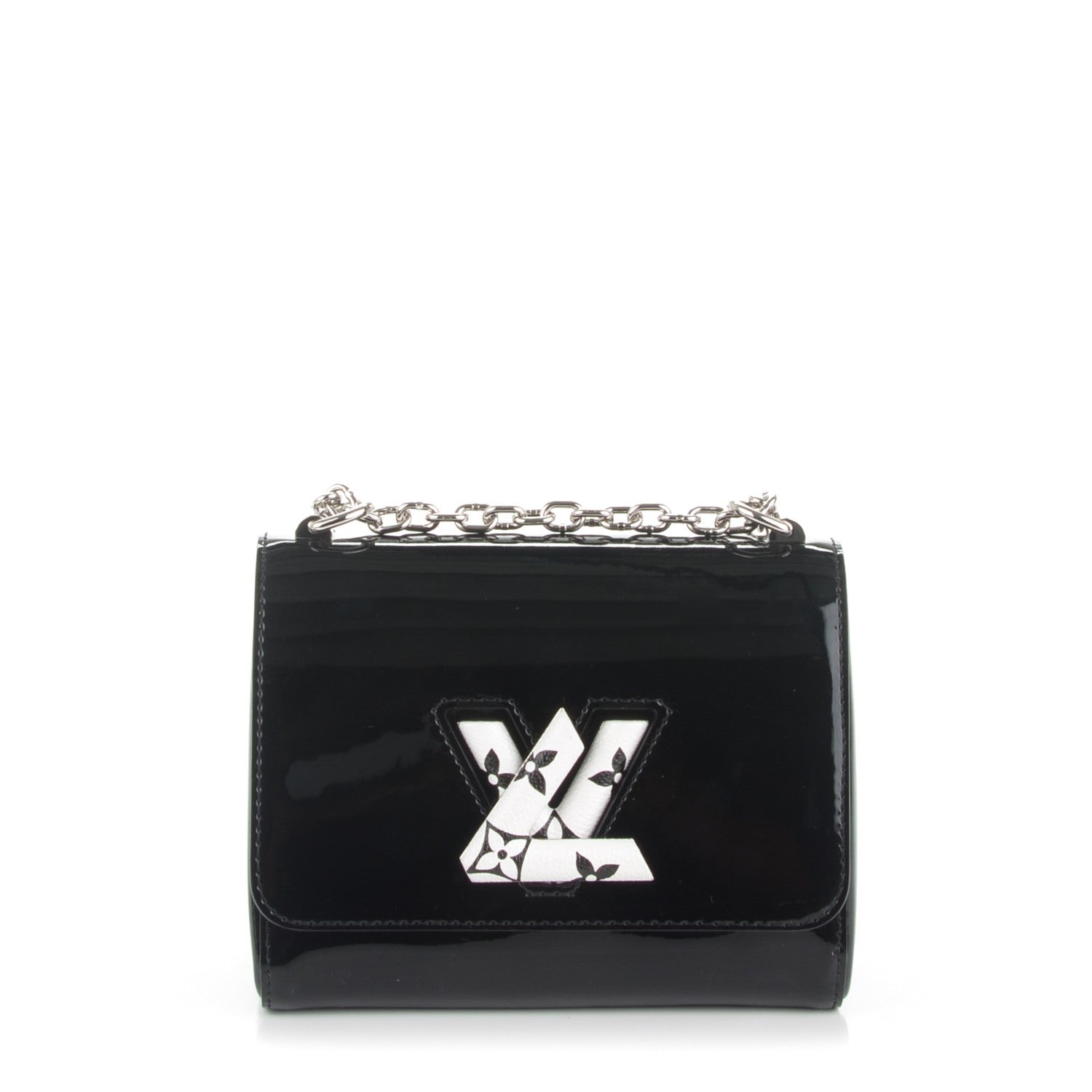 Louis Vuitton Vernis Monogram Twist Shoulder Bag PM Noir 1 of 6