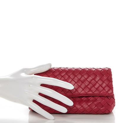 Bottega Veneta Nappa Intrecciato Cosmetic Case Cassis 2 of 6