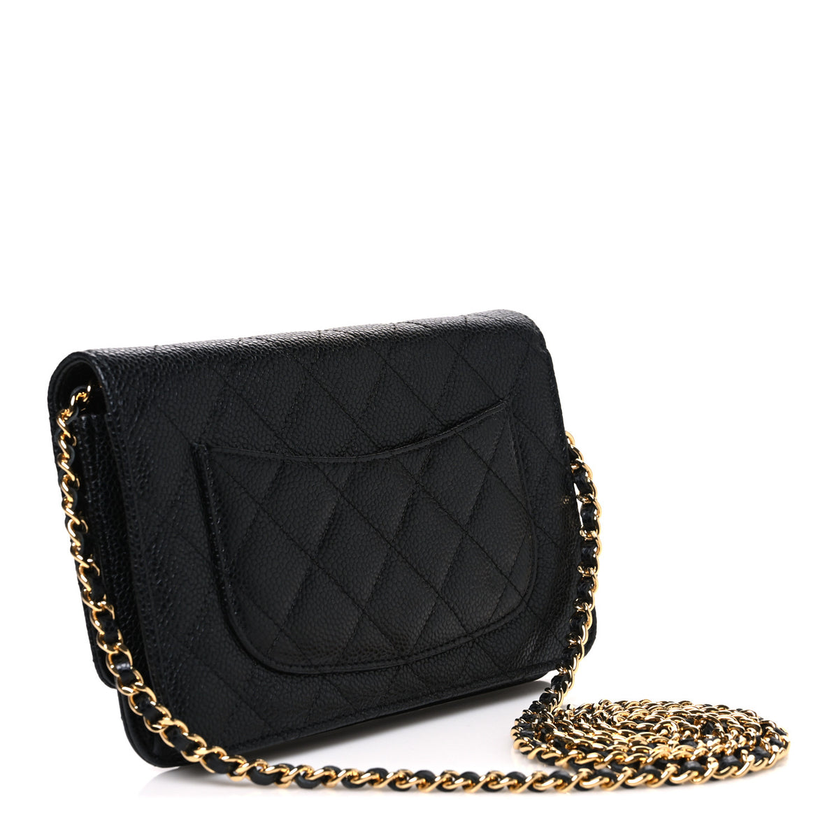 Chanel Caviar Quilted Wallet on Chain WOC Black 3 of 11