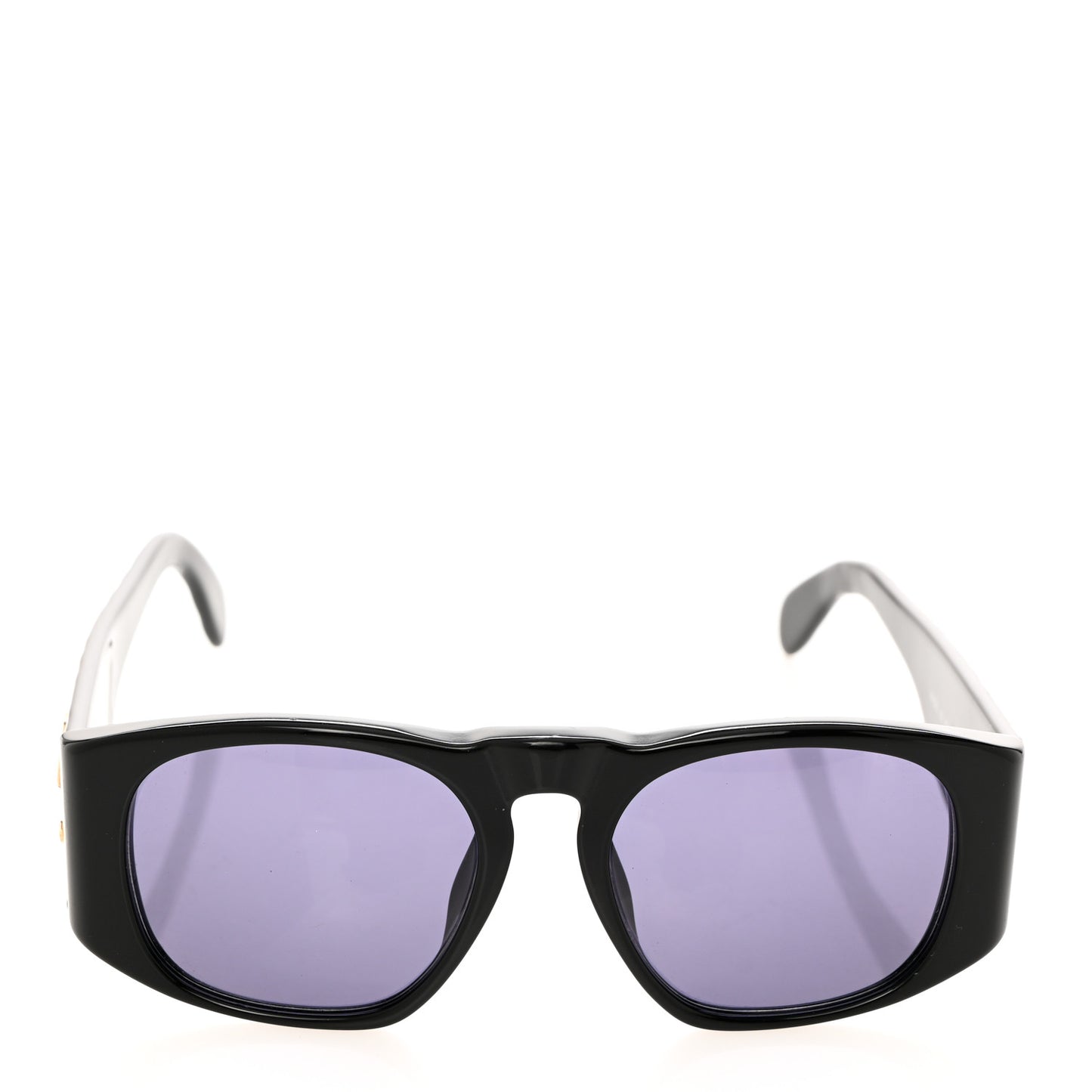 Acetate Quilted Sunglasses 01450 Black