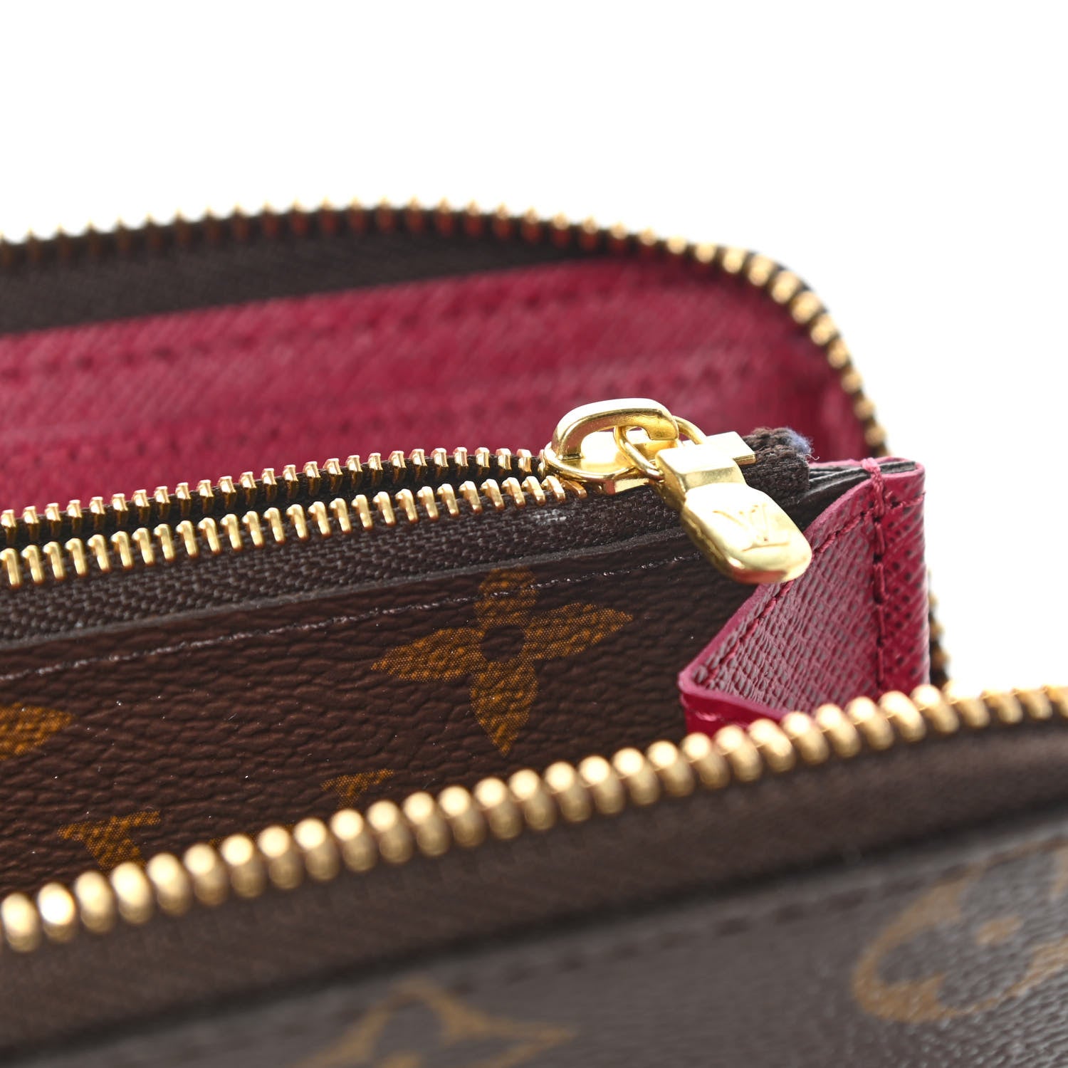 Louis Vuitton Monogram Clemence Wallet Fuchsia 9 of 9