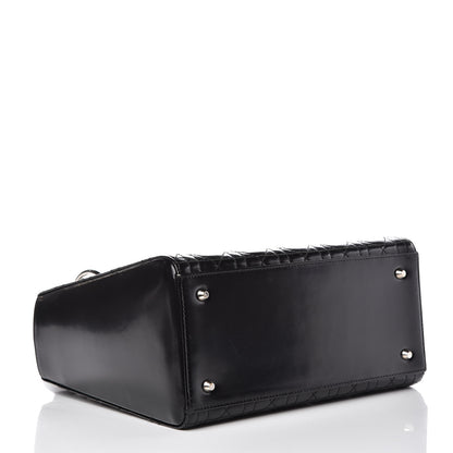 Christian Dior Patent Cannage Medium Lady Dior Black 4 of 9