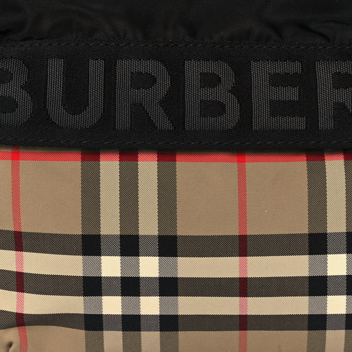 Burberry Nylon Vintage Check Sonny Bum Bag Archive Beige Black 7 of 11