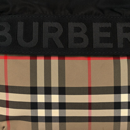 Burberry Nylon Vintage Check Sonny Bum Bag Archive Beige Black 7 of 11