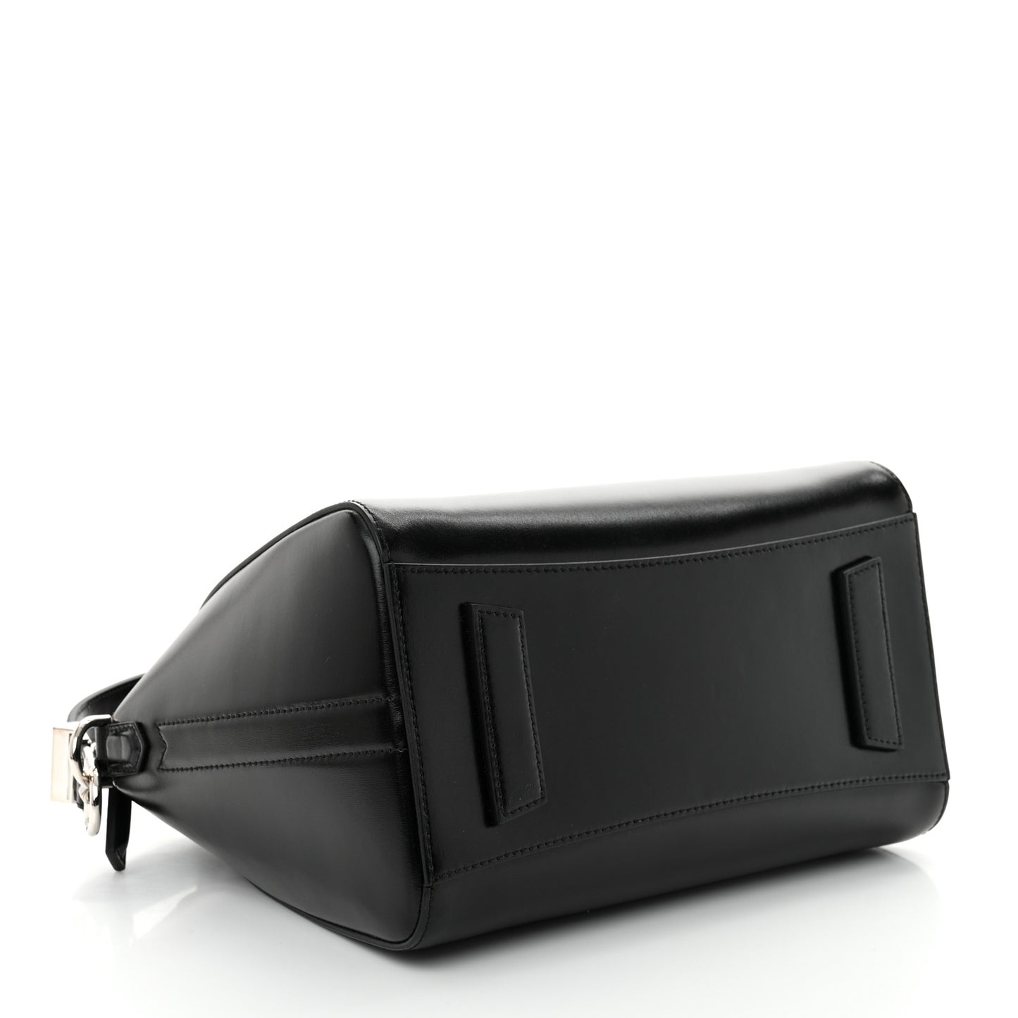 Shiny Lord Calfskin Small Antigona Black
