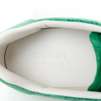 Gucci Calfskin GG Tennis Embossed Mens Ace Sneakers 9 New Shamarock 8 of 10