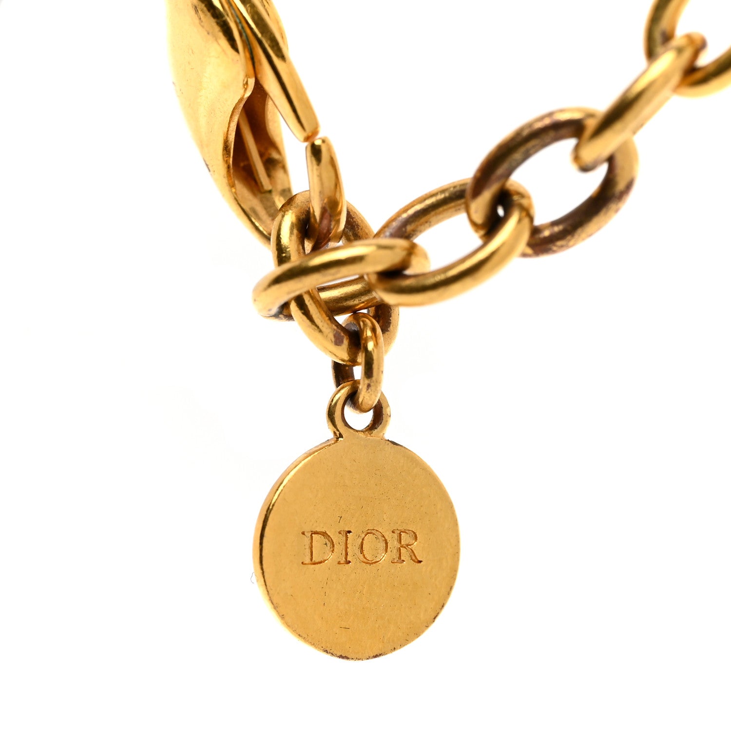 Christian Dior Metal Danseuse Etoile Chain Bracelet Gold 4 of 4