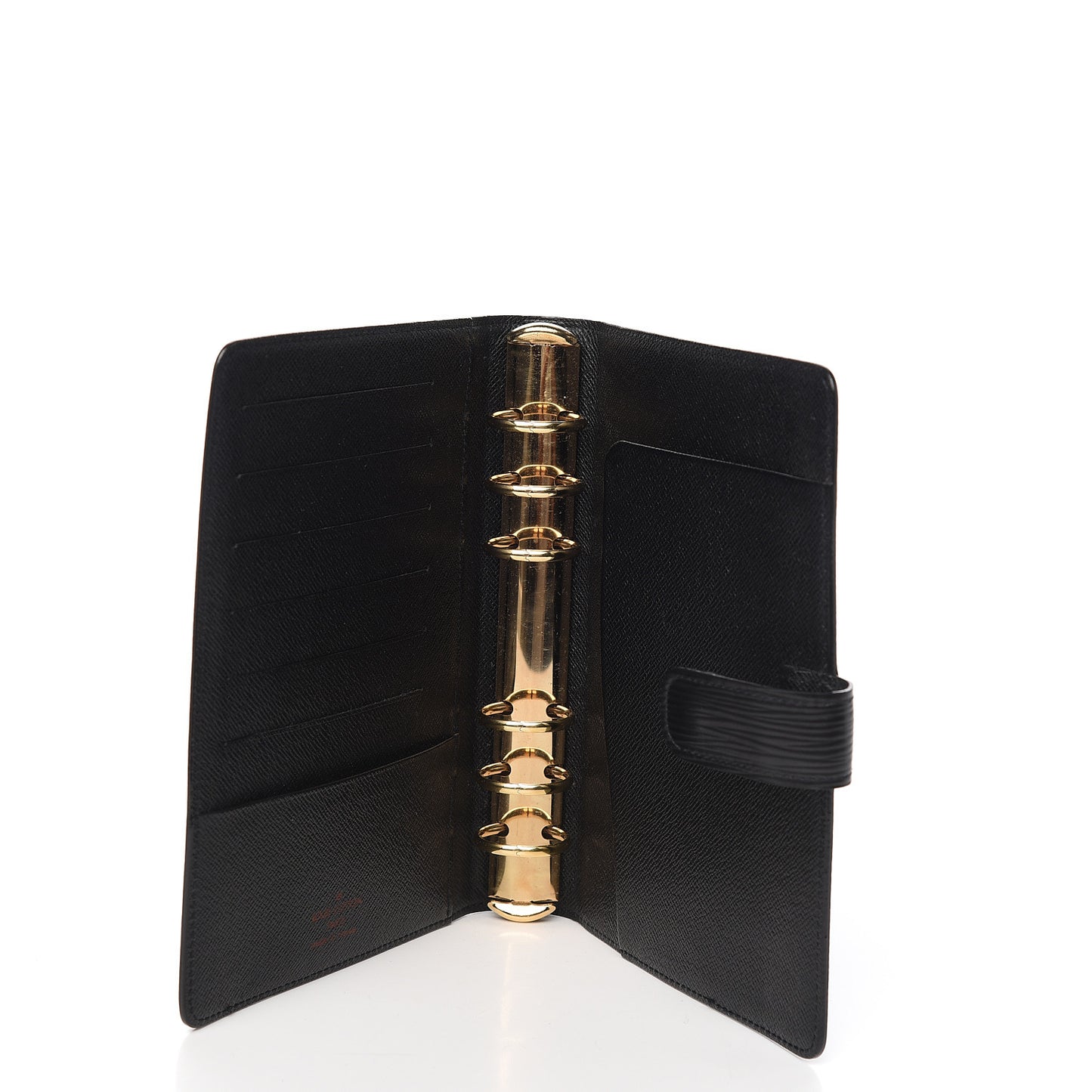 Epi Medium Ring Agenda Cover Black