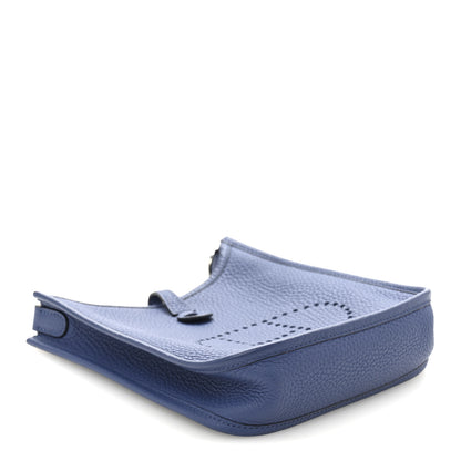 Hermes Taurillon Clemence Evelyne TPM Bleu Brighton 4 of 12