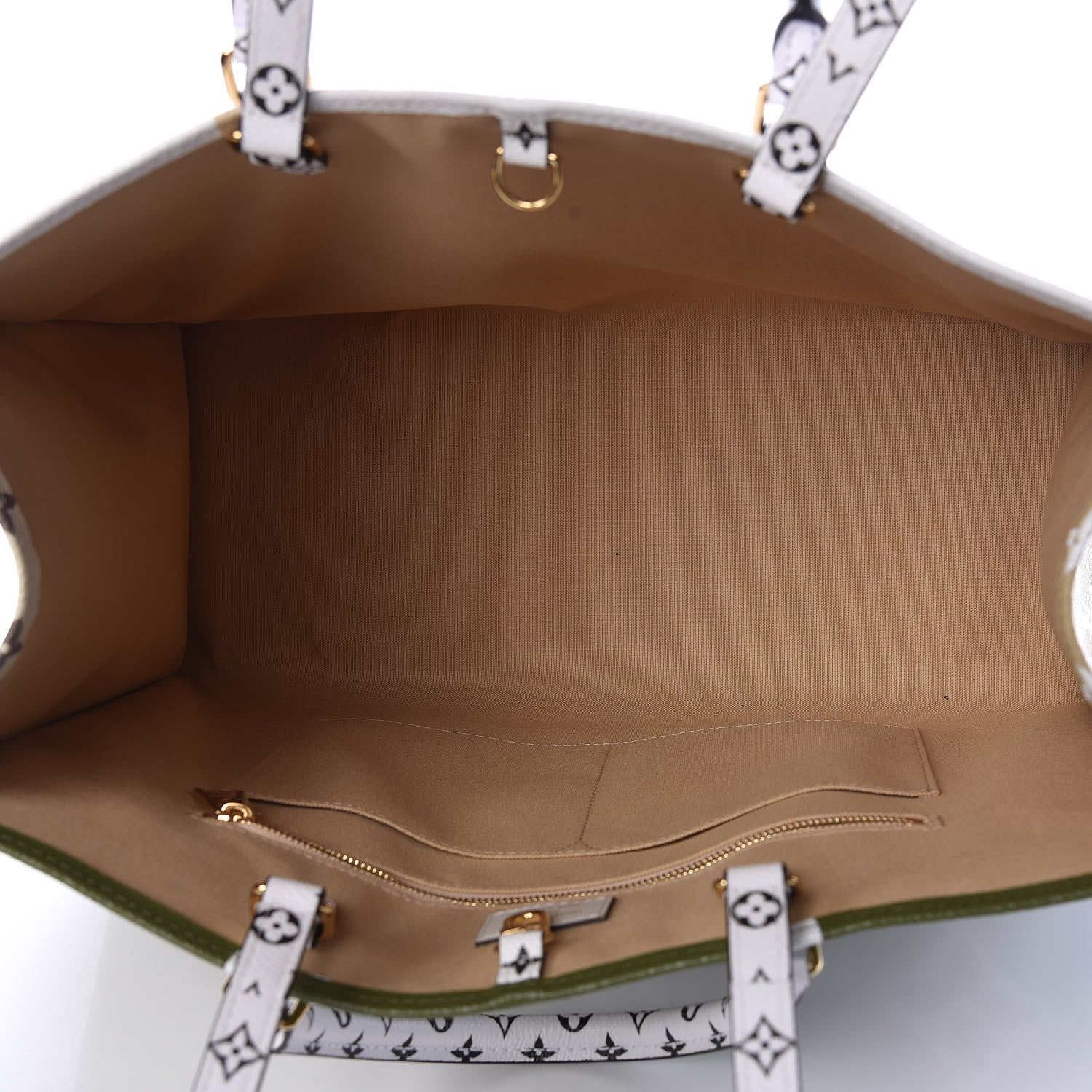 Louis Vuitton Monogram Giant Onthego GM Kaki Beige 5 of 8