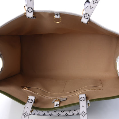Louis Vuitton Monogram Giant Onthego GM Kaki Beige 5 of 8