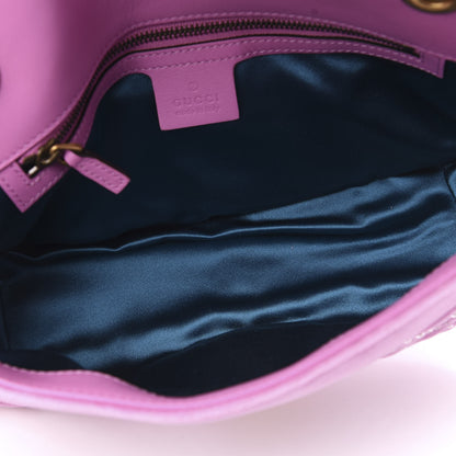 Gucci Velvet Matelasse Marquise Crystals Embroidered Small GG Marmont Shoulder Bag Malva 5 of 10