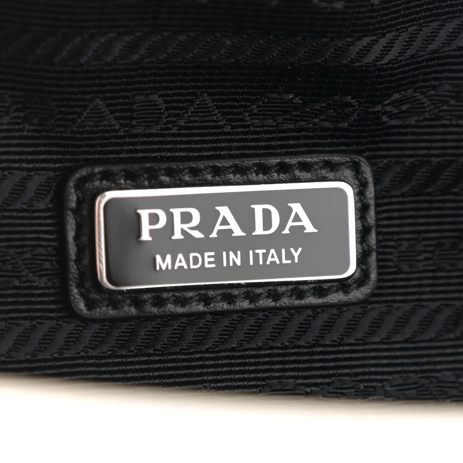 Prada Saffiano Triangle Shoulder Belt Bag White 6 of 9