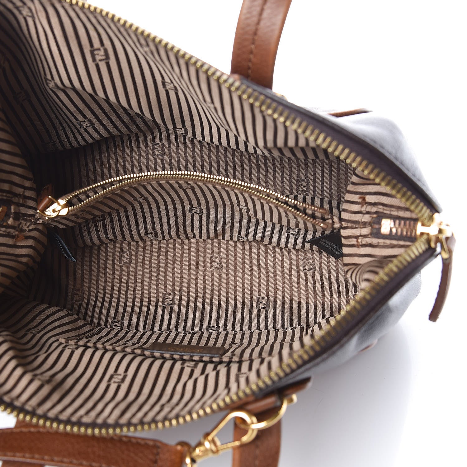 Fendi Capra Vitello Dolce Marmol Colorblock Small Chameleon Tote Moro Biscotti 5 of 12