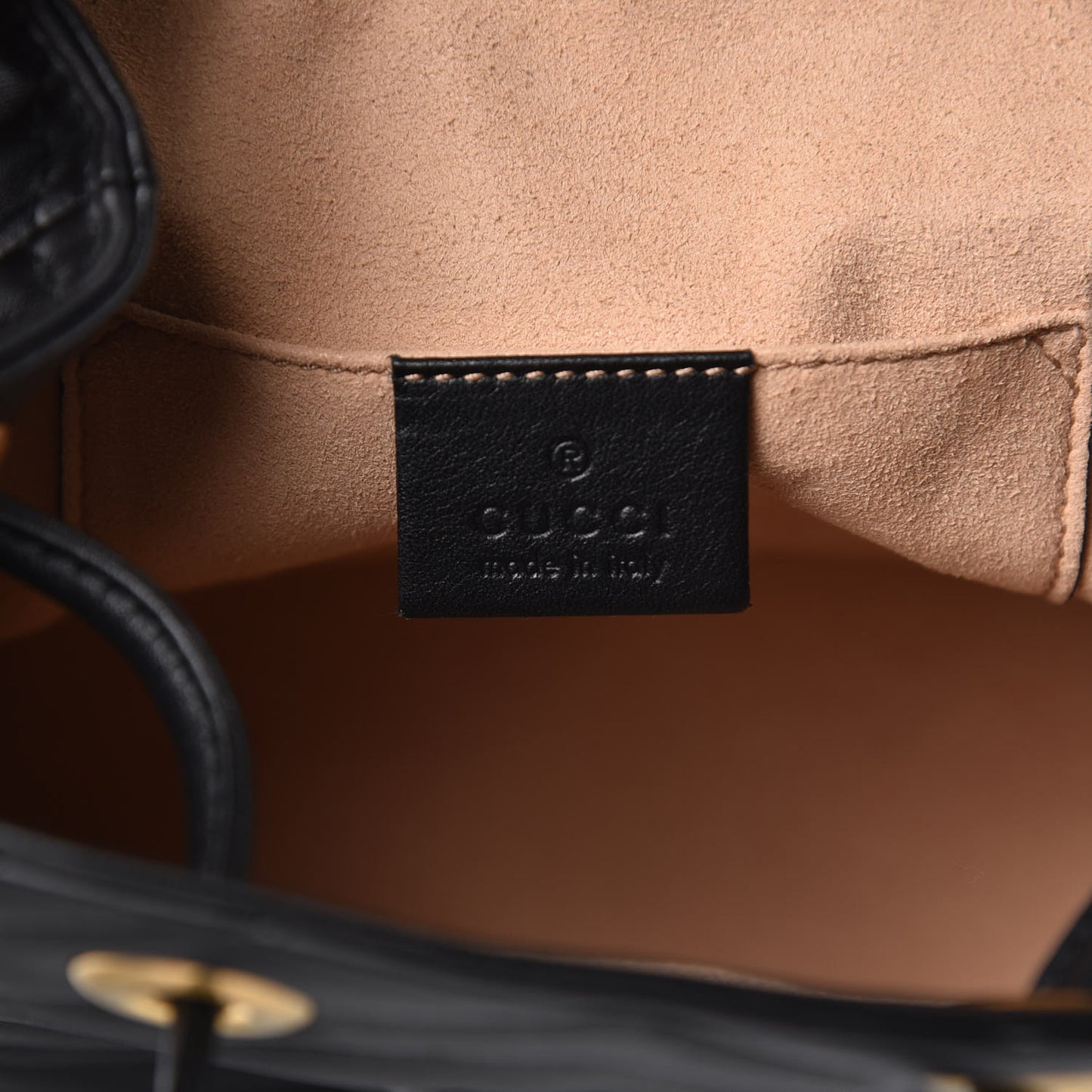 Calfskin Matelasse GG Marmont Flap Backpack Black