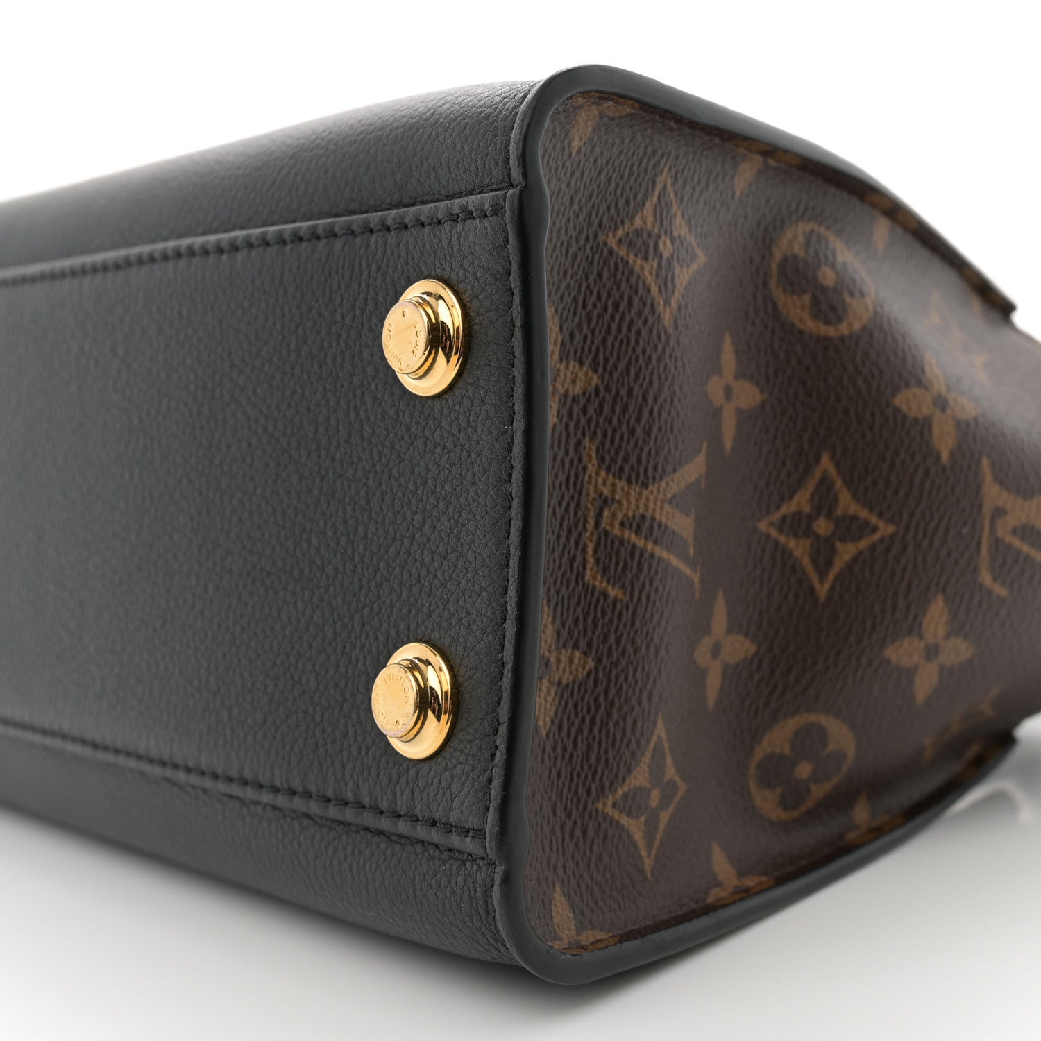 Louis Vuitton Calfskin Monogram On My Side PM Black 9 of 9