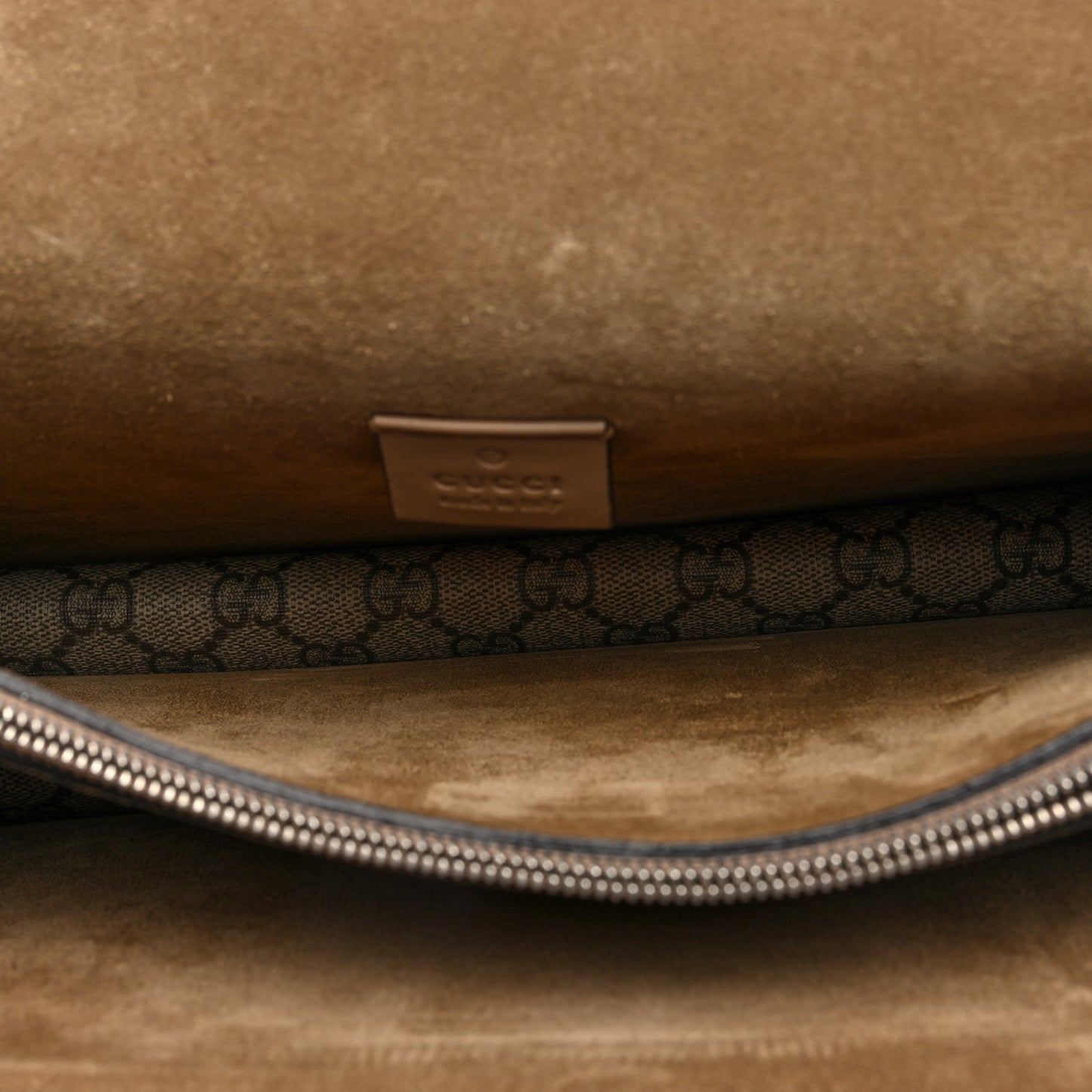 GG Supreme Monogram Small Dionysus Shoulder Bag Taupe