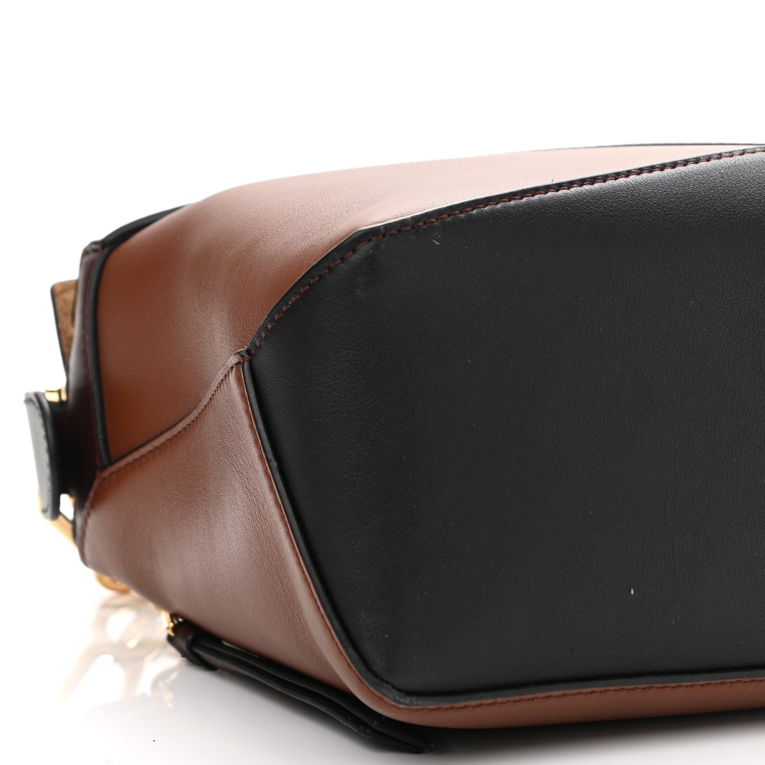Loewe Calfskin Small Puzzle Edge Bag Black Prune Havana 8 of 9
