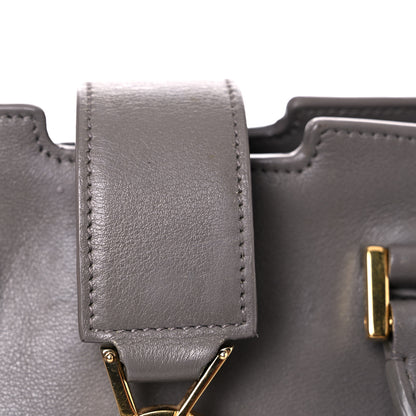 Saint Laurent Smooth Calfskin Small Cabas Monogram Fog 18 of 21