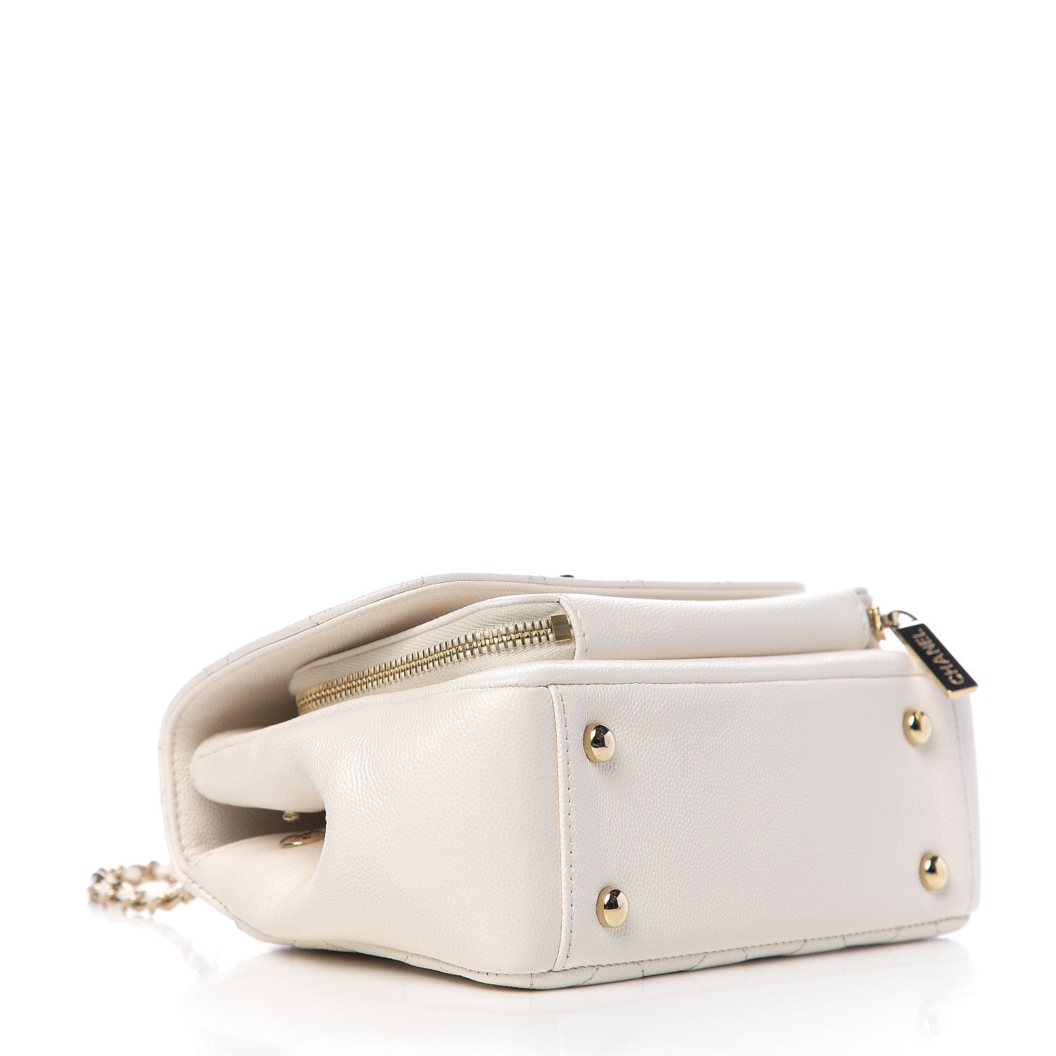 Chanel Caviar Quilted Mini Business Affinity Flap White 3 of 10