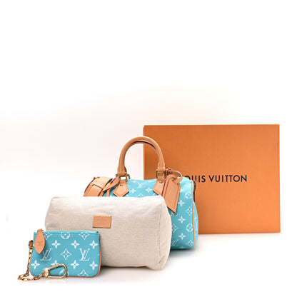 Louis Vuitton Calfskin Monogram Speedy P9 Bandouliere 25 Turquoise 10 of 10