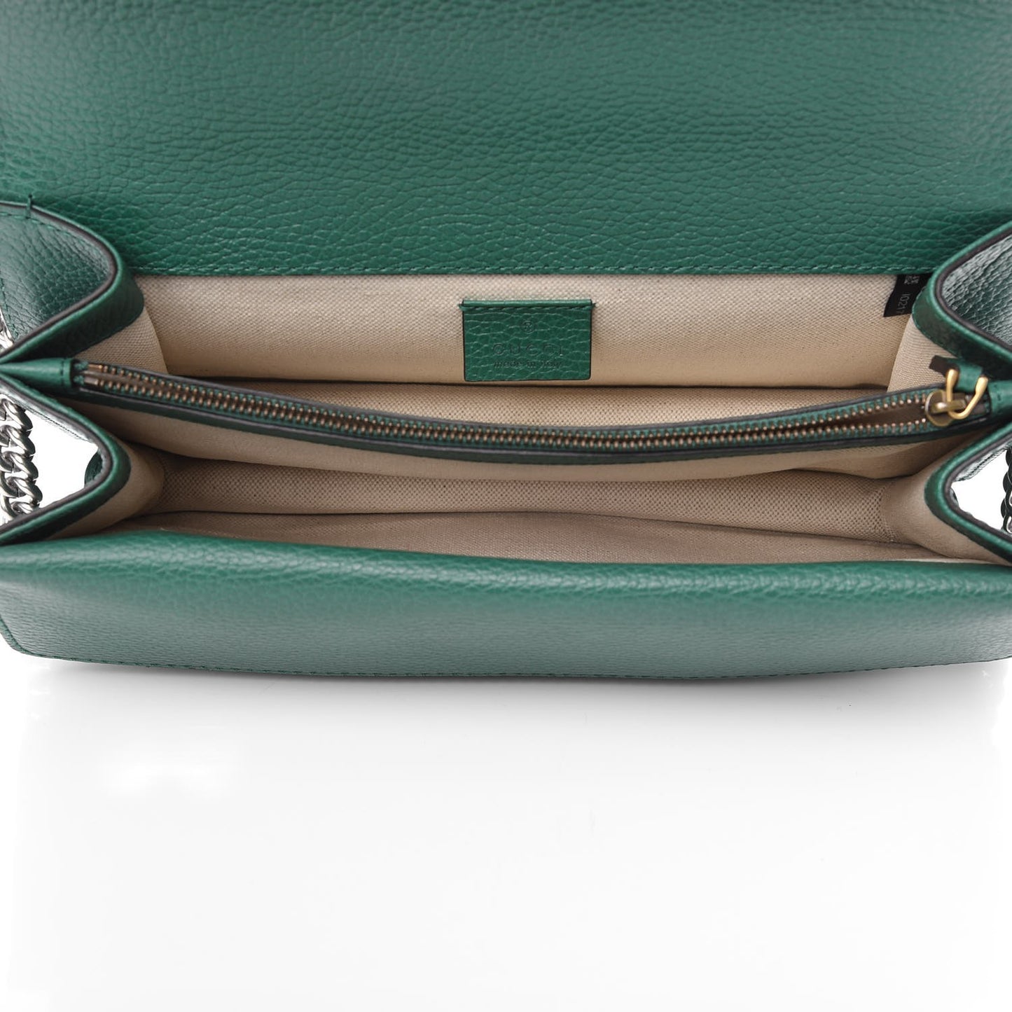 Pebbled Calfskin Small Dionysus Shoulder Bag Emerald