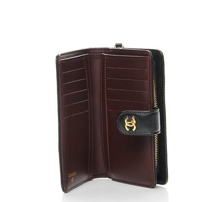 Chanel Caviar Quilted Zipped Pocket Wallet Black 5 of 9