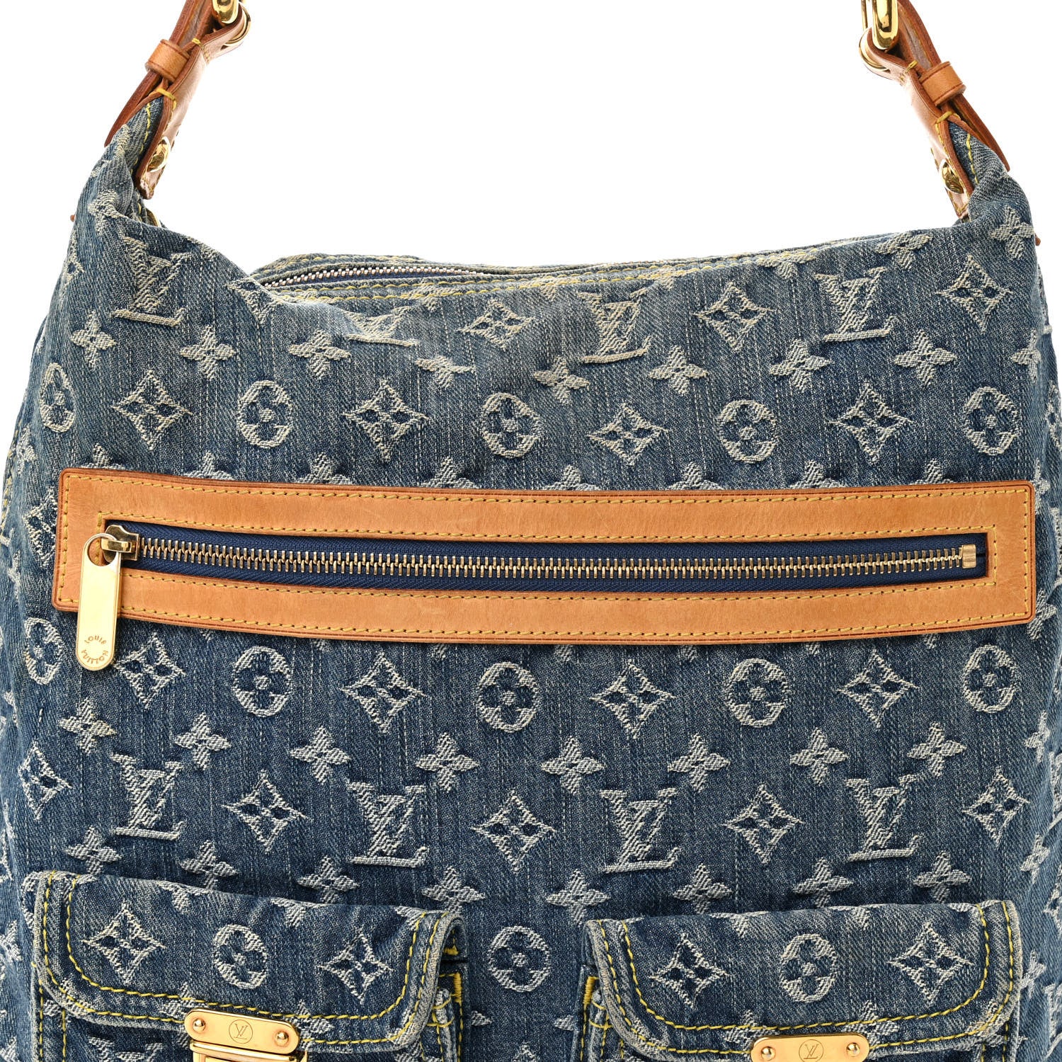 Louis Vuitton Denim Baggy GM Blue 7 of 9