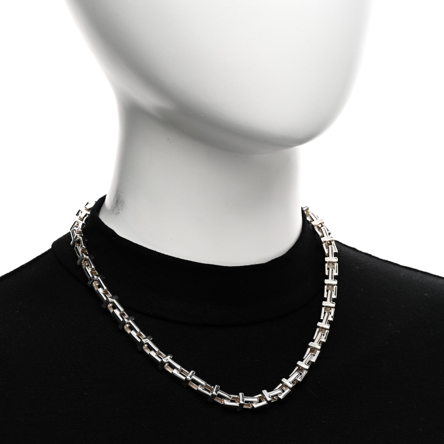 Tiffany Sterling Silver Tiffany T Chain Necklace 2 of 4