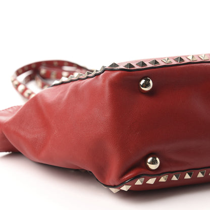 Valentino Garavani Vitello Small Rockstud Tote Rosso Valentino 7 of 12