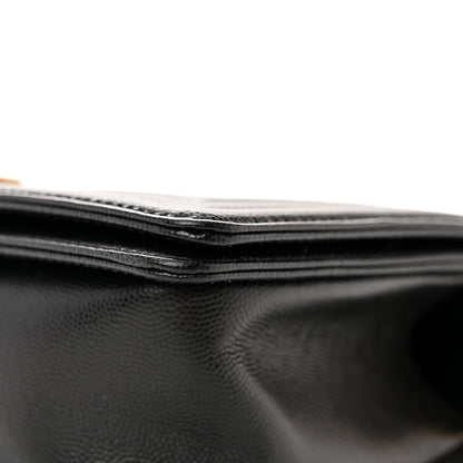 Chanel Caviar Quilted Medium Boy Flap Black 11 of 12
