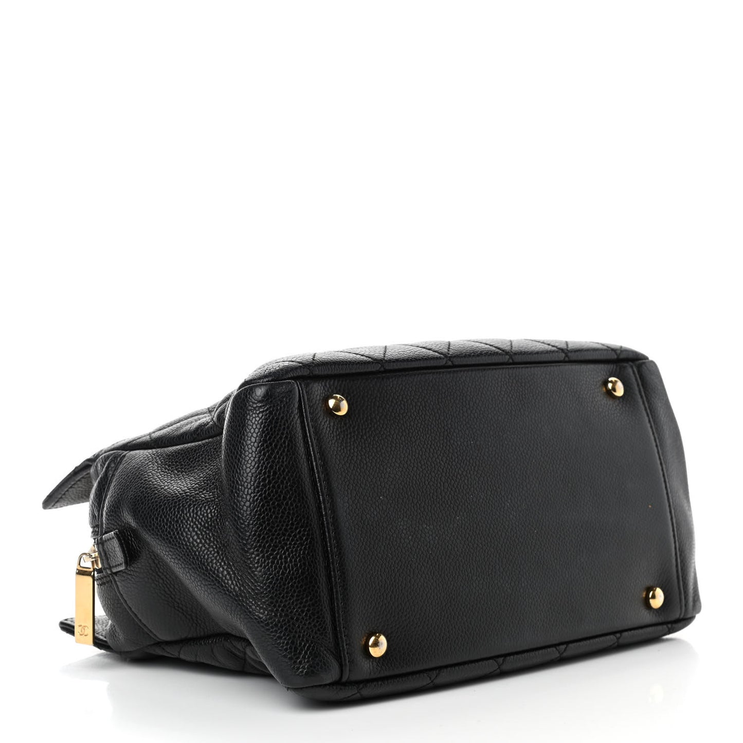 Caviar Quilted Petit Timeless Tote PTT Black