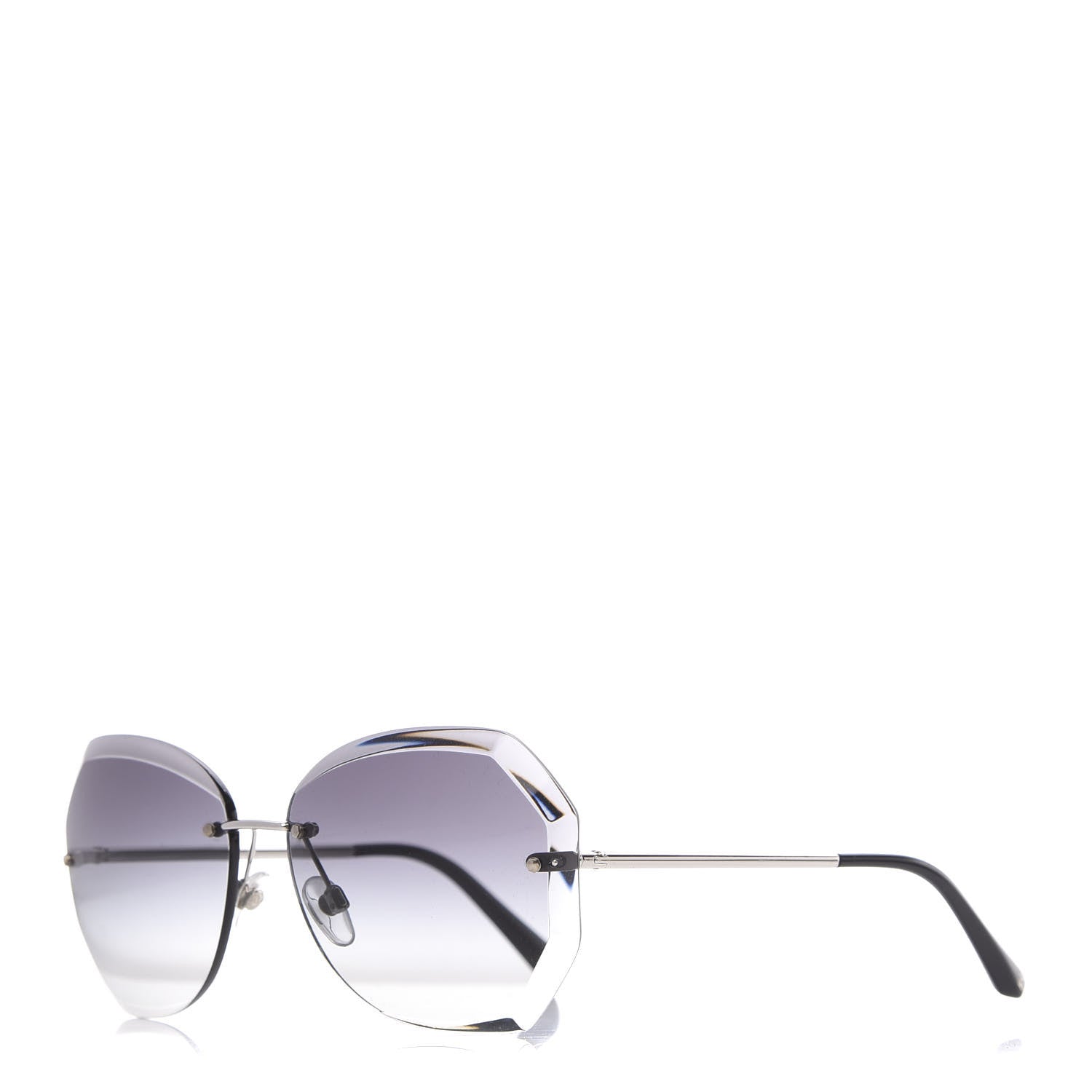 Chanel Metal Spring Round Sunglasses 4220 Silver 1 of 8