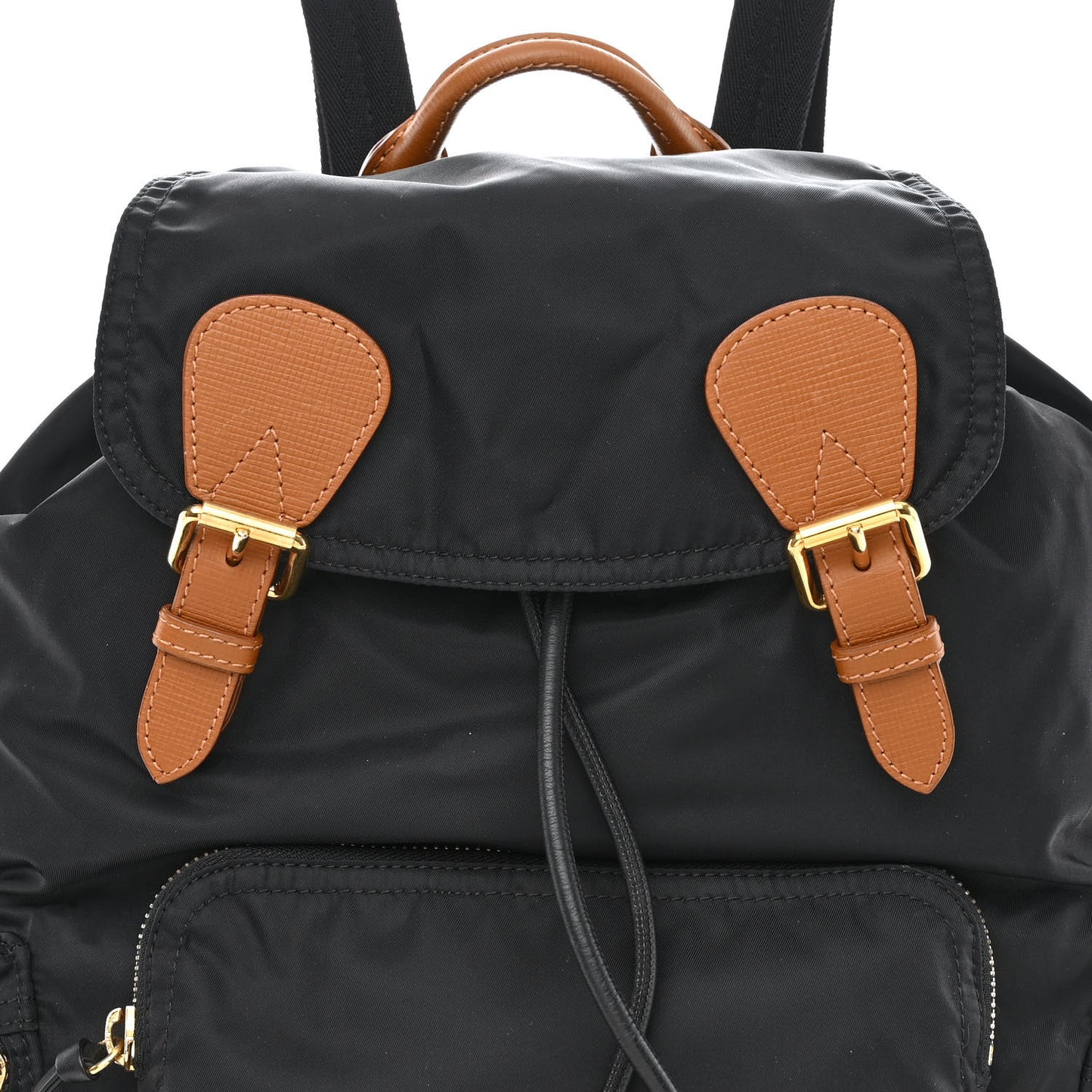 Nylon Medium Rucksack Backpack Black