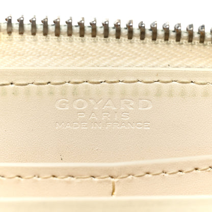 Goyard Goyardine Matignon Zip Around GM Wallet White 12 of 29