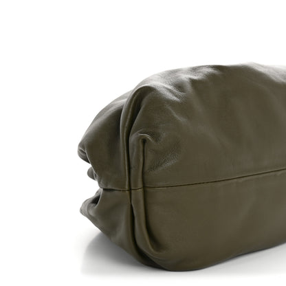 Bottega Veneta Smooth Butter Calf The Pouch Oversized Clutch Kaki Fondent 9 of 10
