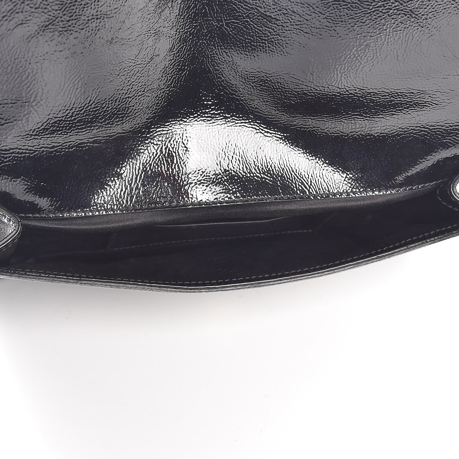 Saint Laurent Textured Patent Monogram Small Belle De Jour Clutch Black 5 of 6
