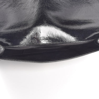 Saint Laurent Textured Patent Monogram Small Belle De Jour Clutch Black 5 of 6