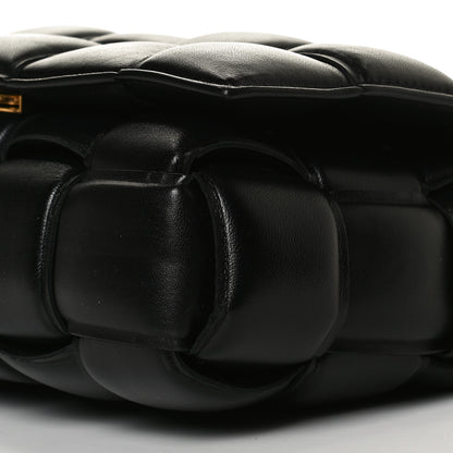 Bottega Veneta Lambskin Maxi Intreccio Padded Chain Cassette Crossbody Bag Black 21 of 33