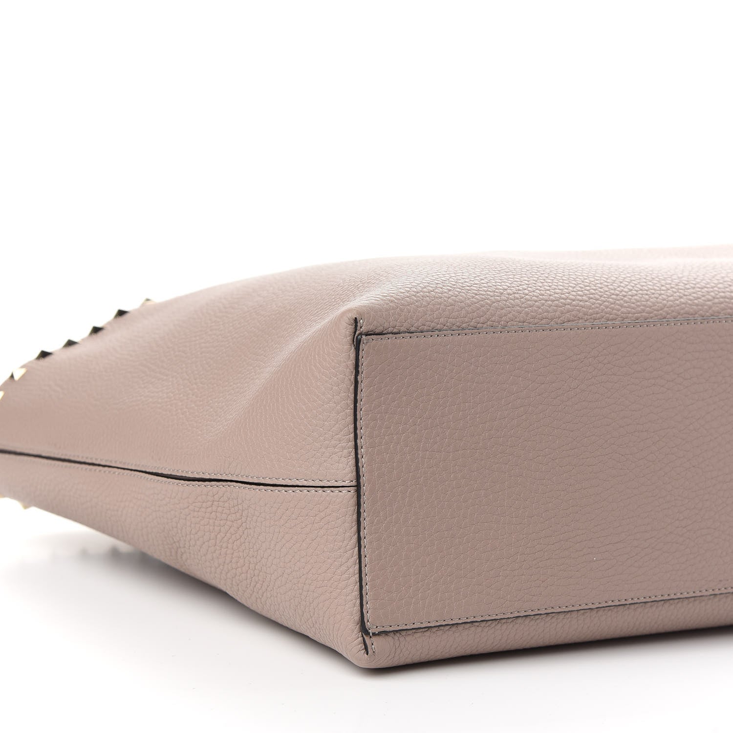 Valentino Garavani Grained Calfskin Rockstud Shoulder Tote Poudre 5 of 9