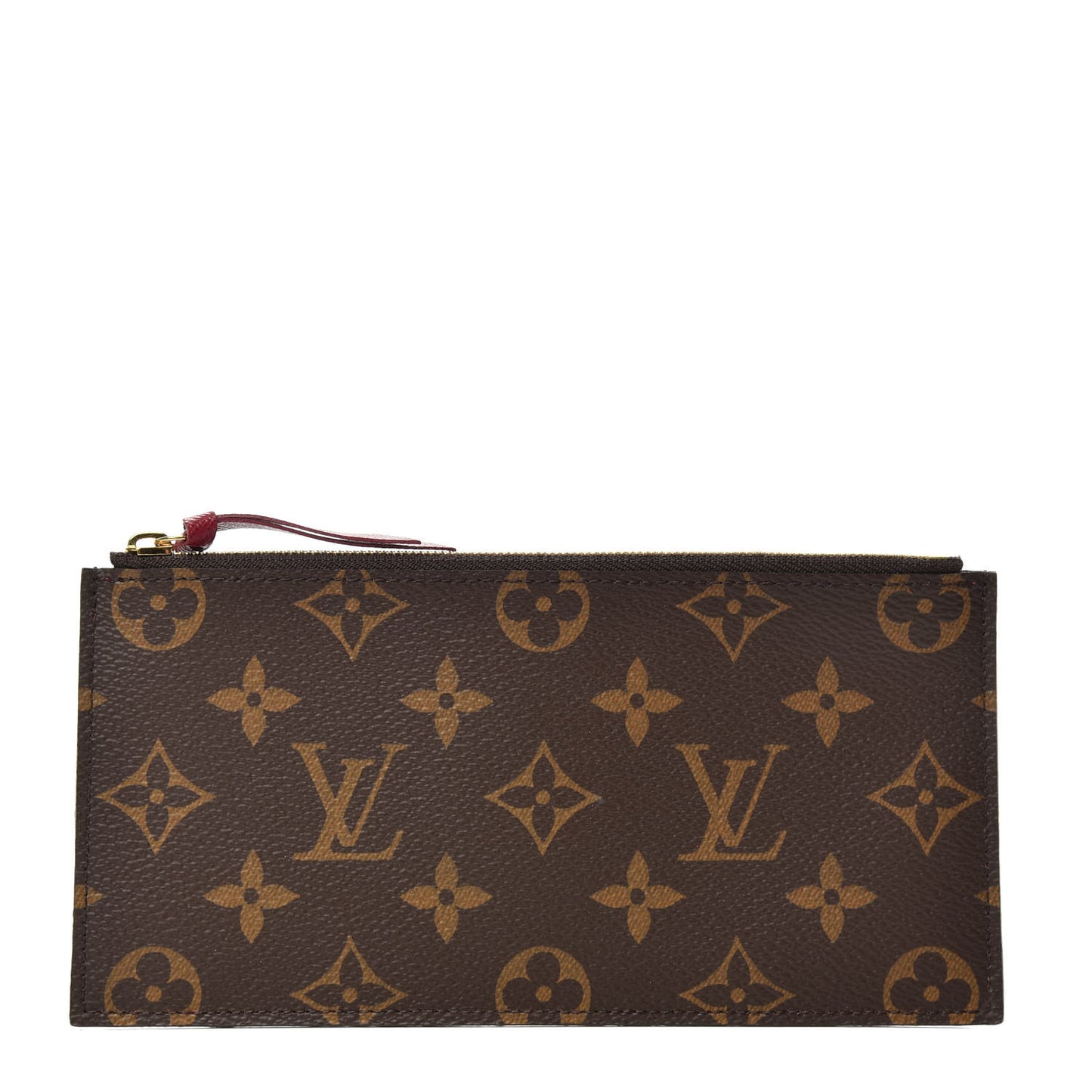 Monogram Felicie Chain Wallet Zippered Insert Fuchsia