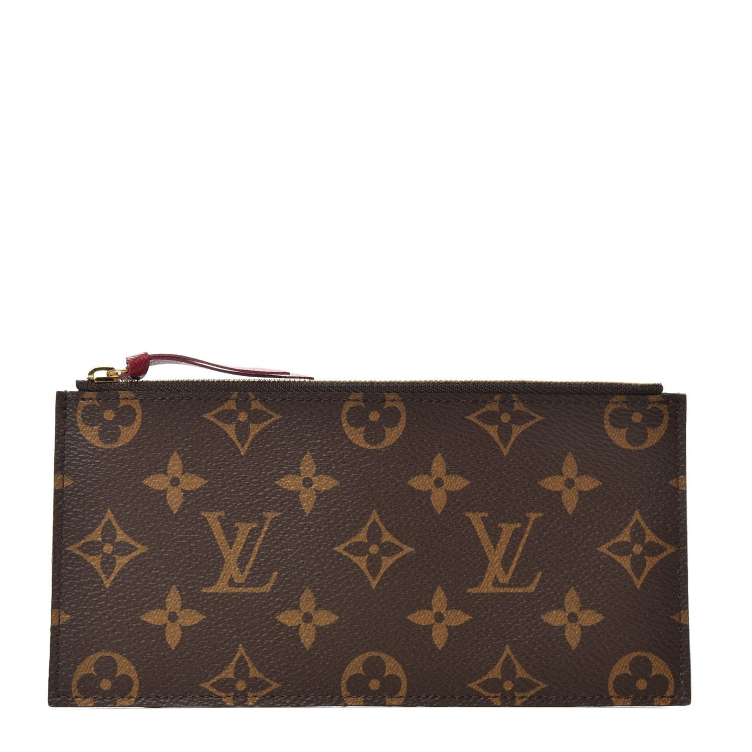 Louis Vuitton Monogram Felicie Chain Wallet Zippered Insert Fuchsia 1 of 6