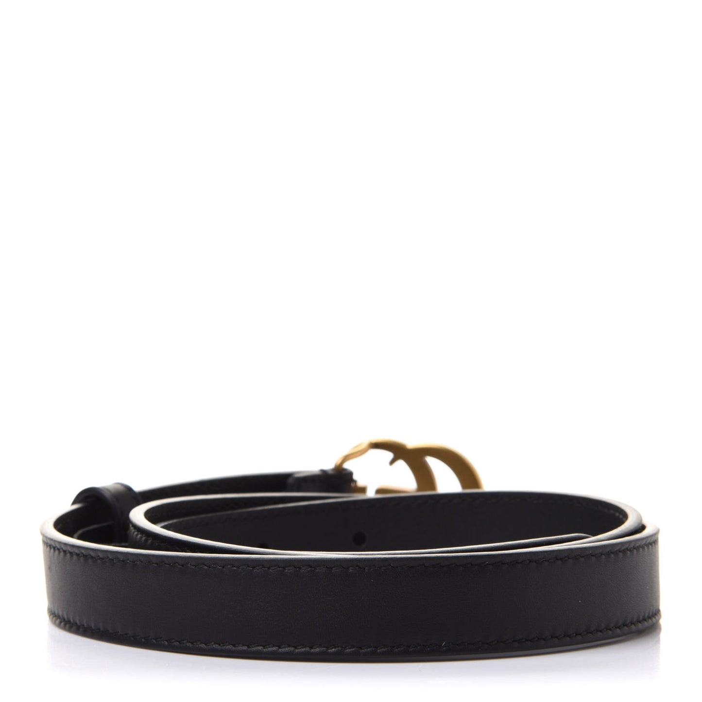 Calfskin Double G 20mm Belt 80 32 Black