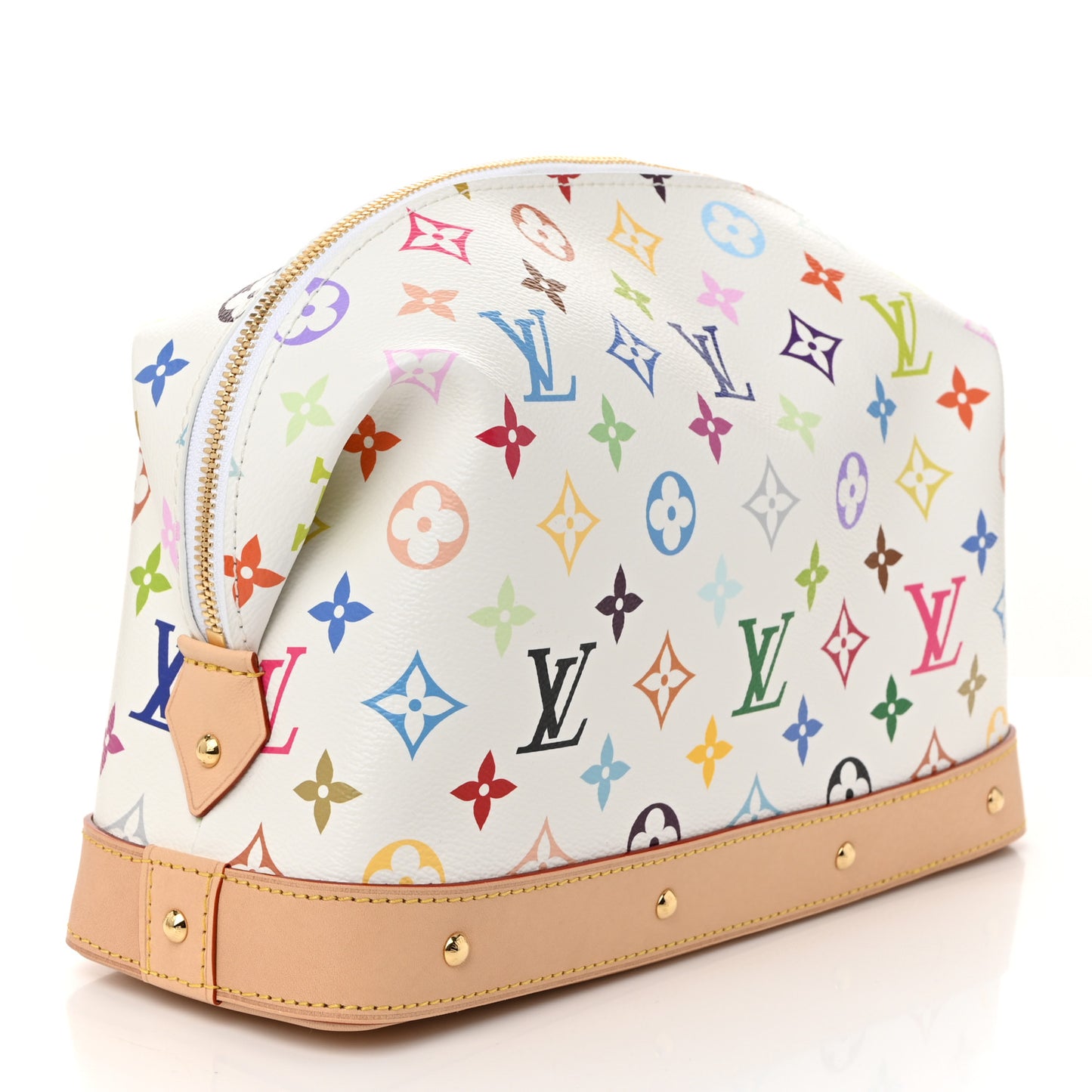 LV x TM Monogram Multicolor Cosmetic Pouch GM White