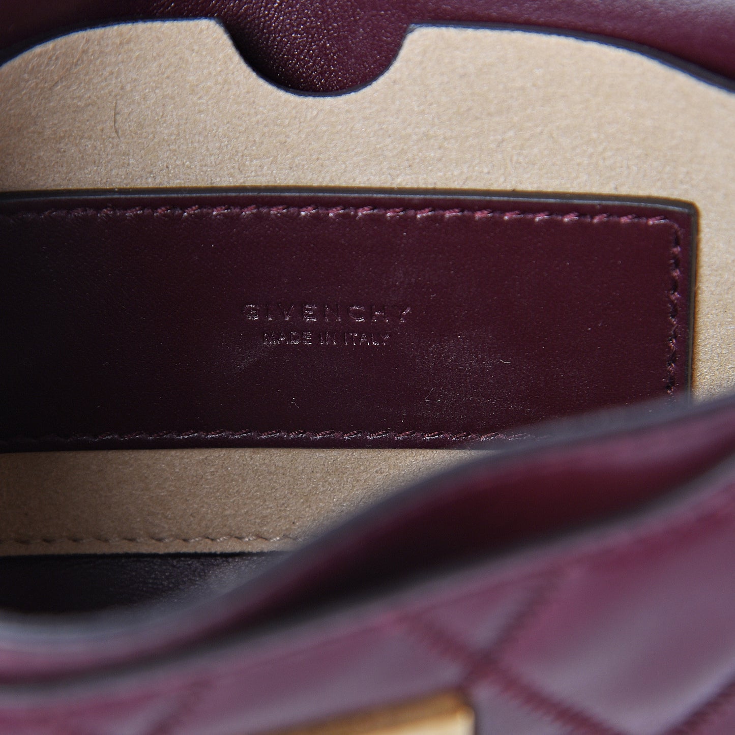 Goatskin Quilted GV3 Mini Pocket Convertible Bag Aubergine