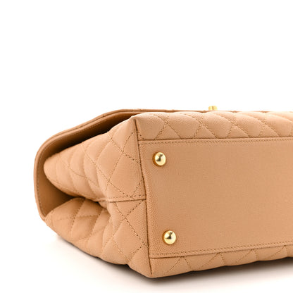 Chanel Caviar Quilted Small Coco Chain Handle Flap Brown 9 of 10