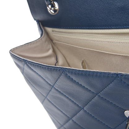 Chanel Calfskin Quilted In The Business Flap Dark Blue 9 of 10