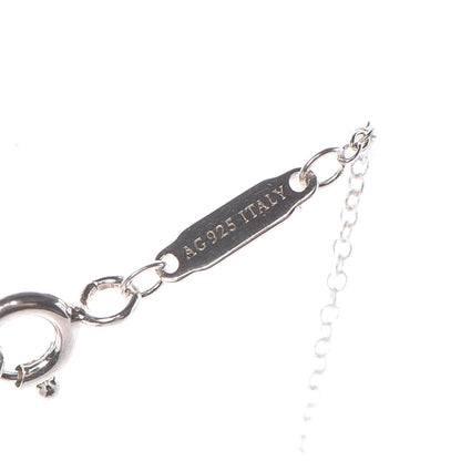 Tiffany Sterling Silver Large T Smile Pendant Necklace 4 of 8