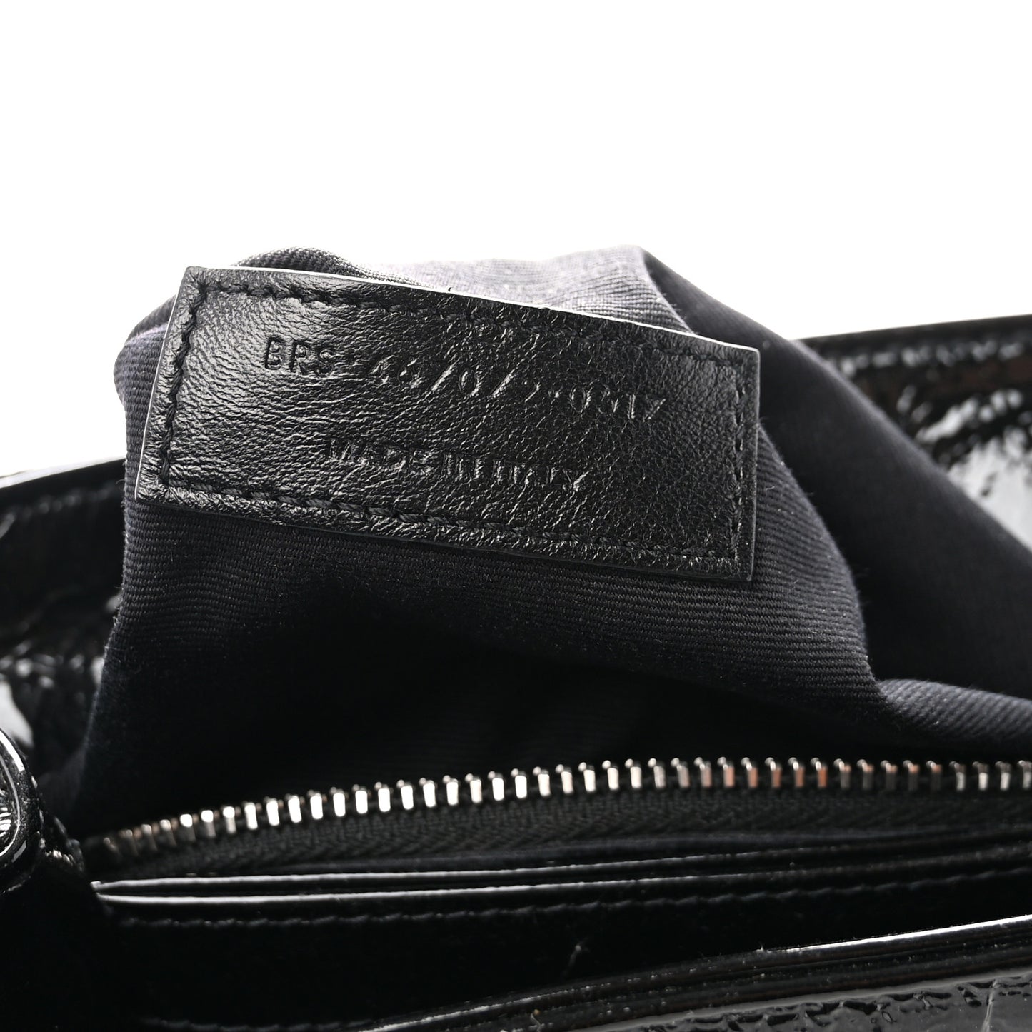 Patent Y Quilted Monogram Toy Loulou Crossbody Bag Black